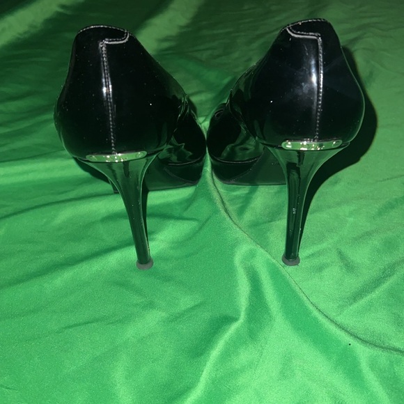 Preloved Dior Elegant Black Peep-Toe Heels size 40 - Picture 6 of 16